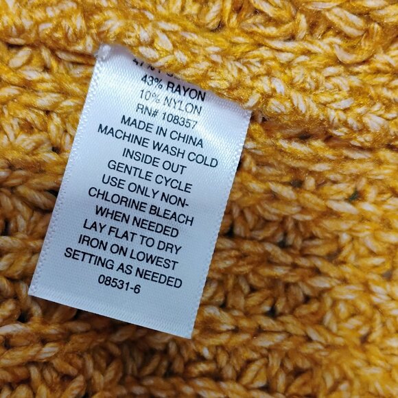 NWT A.N.A. Womens Cardigan Sweater Size XS Gold Loose Knit NEW - Picture 8 of 8